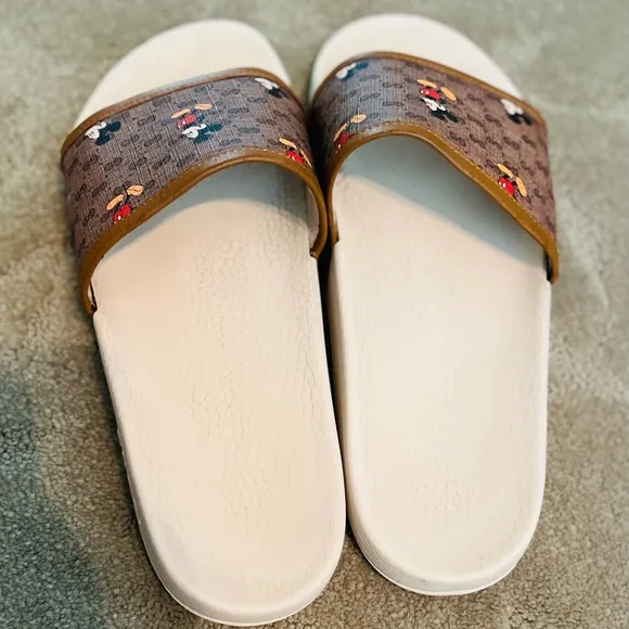 Gucci x Disney Collab GG Men’s Slides Size US 10-1/2