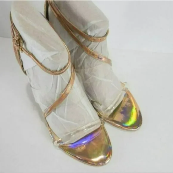 GUESS Felicia Lucite Dress Sandals Nude/Clear -10