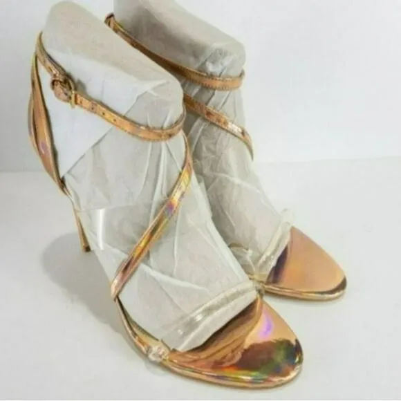 GUESS Felicia Lucite Dress Sandals Nude/Clear -10