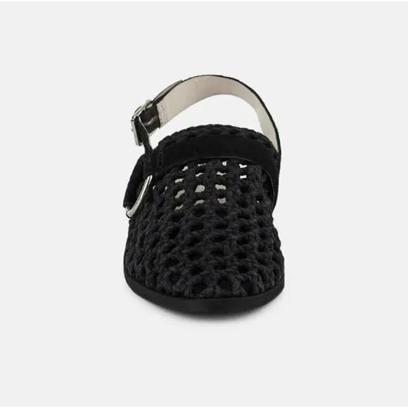 [H105] RAG &amp; CO [ROSALIE] Black Block Heeled Sandal, Size 6