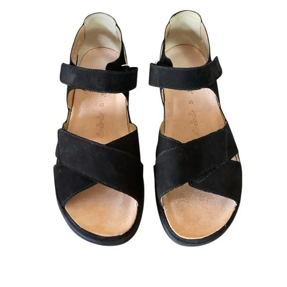 Hartjes Sandals Women's Size 10.5 Black