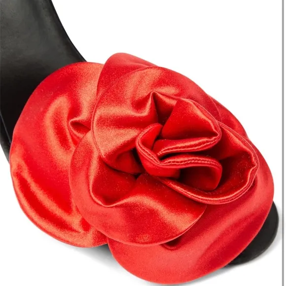 High Heel 4'' Open Toe Floral Ankle Strappy Lace Up Stiletto Heeled Back Flower
