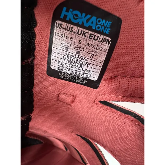 Hoka One Hopara Trail Hiking Sandals Brick Red 1123112 CLYC M9.5/W 10.5