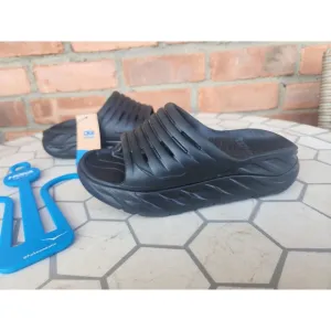 Hoka Ora Recovery Slide Slip On Sandals Black Unisex Size W5 M3 EVA Post Run NEW