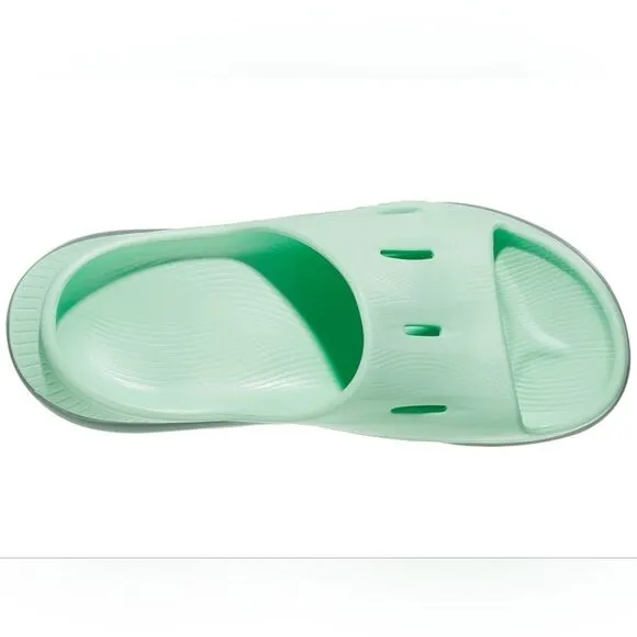 Hoka One One Ora Recovery Slide Mist Green Trellis Flip Flop Comfort Sandals