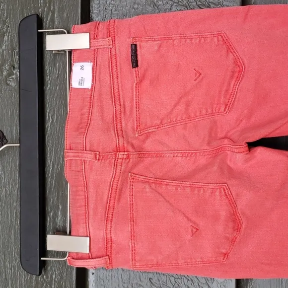 HUDSON Krista Ankle Super Skinny Jeans Currant Red sz 26 Women's Colored Denim