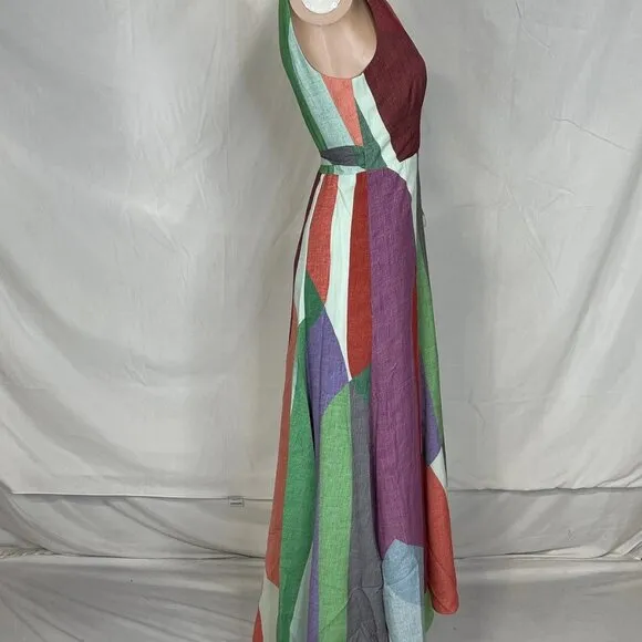 Hutch Women's Velva Collared Wrap Midi Dress – Size XS – Multi – Sleeveless