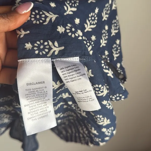 India Collection by Emerson Fry Marguerite Blue Isla Dress M/L