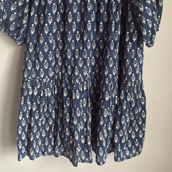 India Collection by Emerson Fry Marguerite Blue Isla Dress M/L