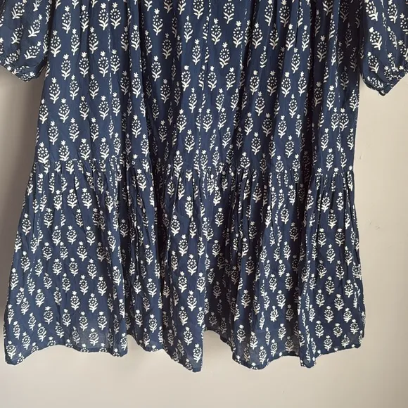 India Collection by Emerson Fry Marguerite Blue Isla Dress M/L