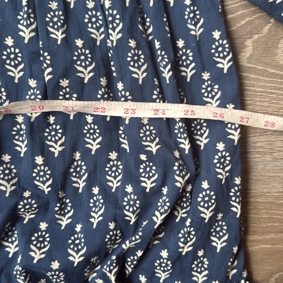 India Collection by Emerson Fry Marguerite Blue Isla Dress M/L