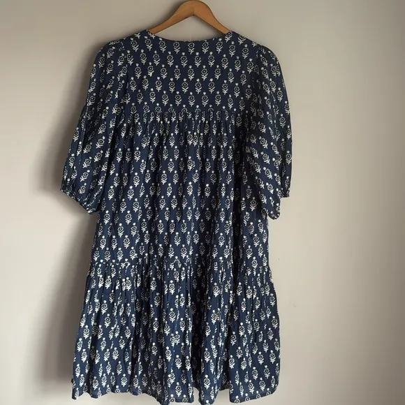 India Collection by Emerson Fry Marguerite Blue Isla Dress M/L