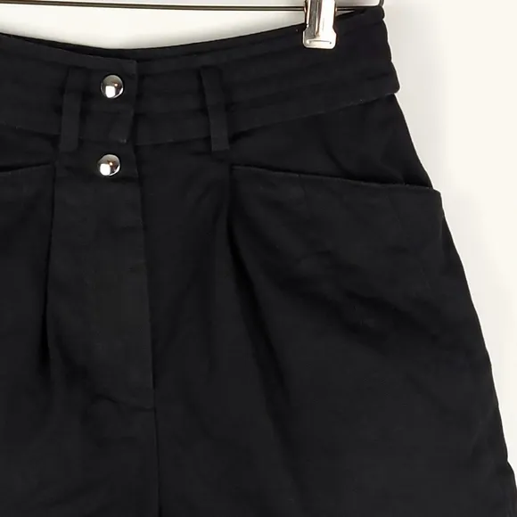 IRO Paris Axwell High-Waisted Organic Cotton Canvas Shorts – Size FR 36 / US 4