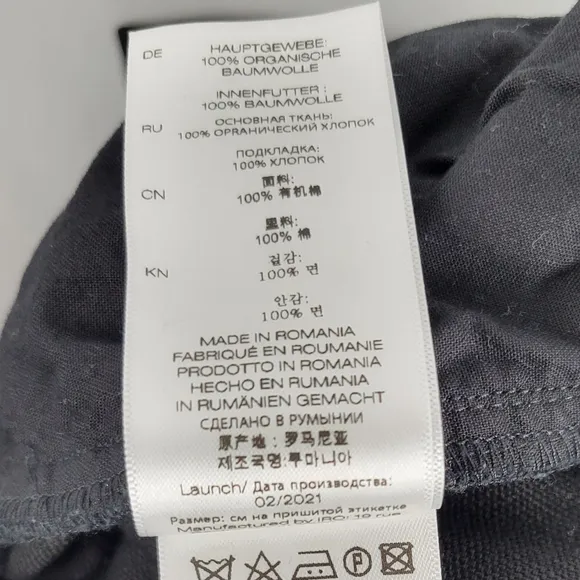 IRO Paris Axwell High-Waisted Organic Cotton Canvas Shorts – Size FR 36 / US 4