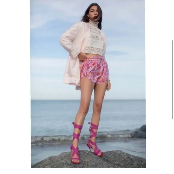 ISABEL MARANT Ribbon Sandals Lace-Up Ariel pink 💗💗💖💖✨✨