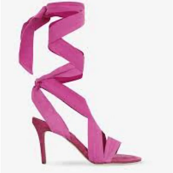 ISABEL MARANT Ribbon Sandals Lace-Up Ariel pink 💗💗💖💖✨✨