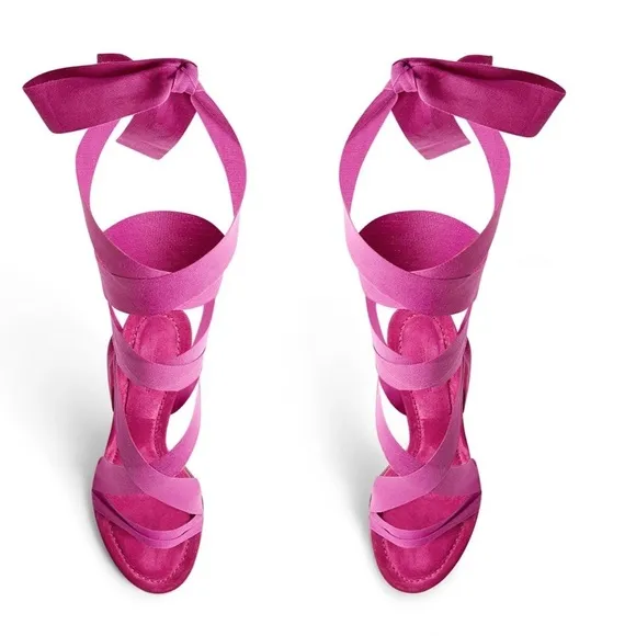 ISABEL MARANT Ribbon Sandals Lace-Up Ariel pink 💗💗💖💖✨✨
