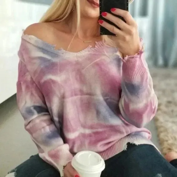 It's a TIE DYE THING Casual Sweater Top