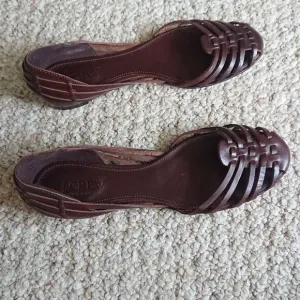 J. Crew brown Italy sandals size 36