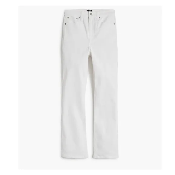 J Crew High Rise Flare Crop Signature Flex Denim Jeans US Women's 30P New