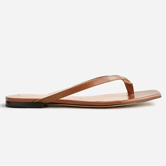 J Crew New Capri Thong sandals in leather Sz 9