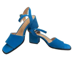 J. Crew Women's Dylan Block Heel Leather Sandals Size 6 Sling Back Casual
