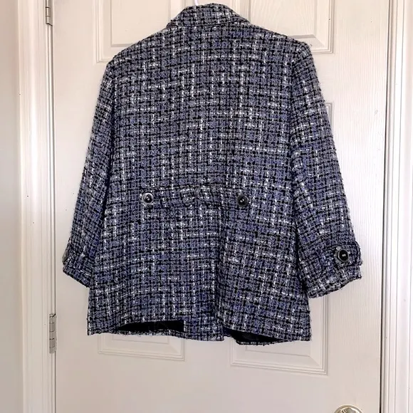 J. M Collections Blue Blazer Jacket Excellent Condition Size 14