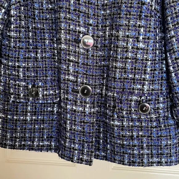 J. M Collections Blue Blazer Jacket Excellent Condition Size 14