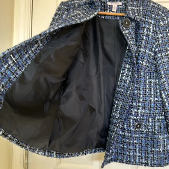 J. M Collections Blue Blazer Jacket Excellent Condition Size 14