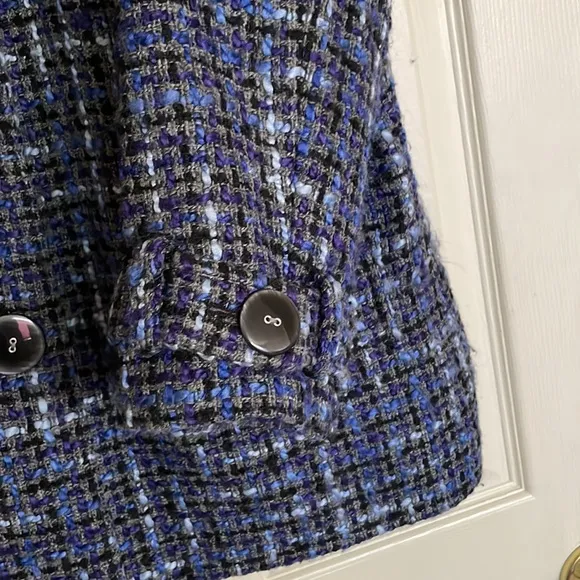 J. M Collections Blue Blazer Jacket Excellent Condition Size 14