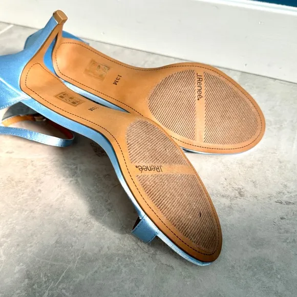J. Renee heels sandals satin Strappy stilettos women’s pastel blue NEW j.Renee