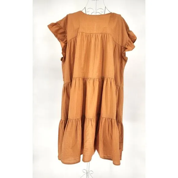 Jack &amp; Avery Tiered Ruffle Baby Doll Dress - Women's Size XL
