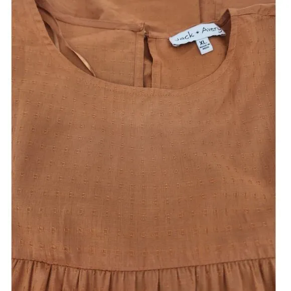 Jack &amp; Avery Tiered Ruffle Baby Doll Dress - Women's Size XL