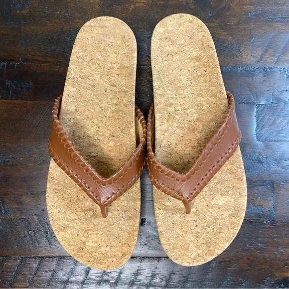 Jack Rogers Thelma Comfort Flip Flop Sandals Brown Size 7