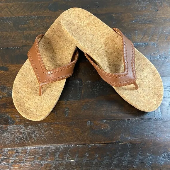 Jack Rogers Thelma Comfort Flip Flop Sandals Brown Size 7