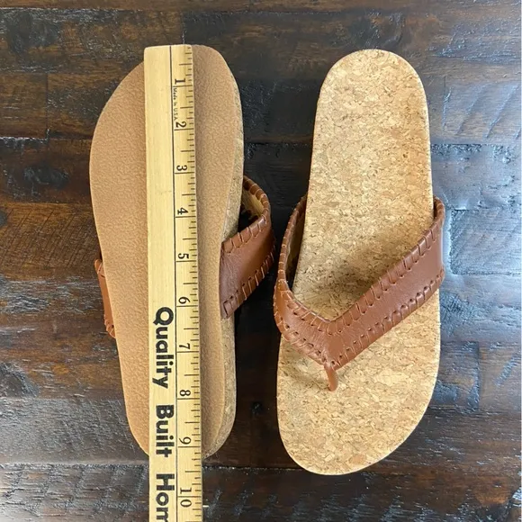 Jack Rogers Thelma Comfort Flip Flop Sandals Brown Size 7