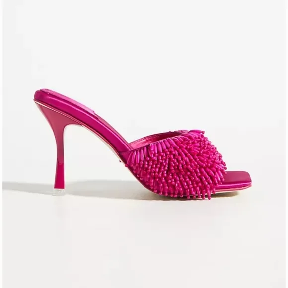 Jeffrey Campbell Beaded Sandals in Pink Size/8