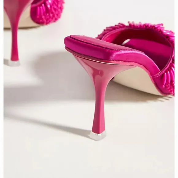 Jeffrey Campbell Beaded Sandals in Pink Size/8