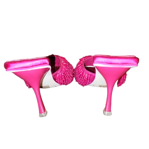 Jeffrey Campbell Beaded Sandals in Pink Size/8