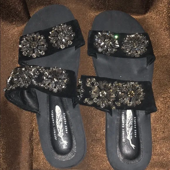 Jeffrey Campbell Free People Crystal Embellished