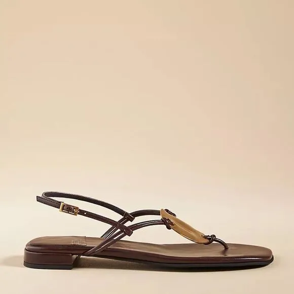 Jeffrey Campbell from Anthropologie Brown Size 7 NWT Leather buckle sandals