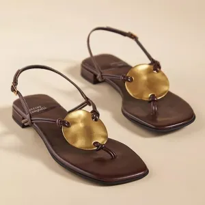 Jeffrey Campbell from Anthropologie Brown Size 7 NWT Leather buckle sandals