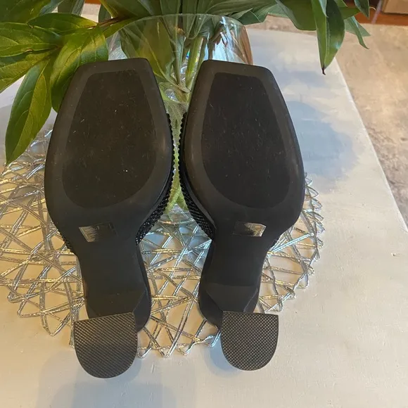 Jeffrey Campbell Hollywood Rhinestone Platform Sandals Size 7