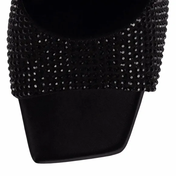 Jeffrey Campbell Hollywood Rhinestone Platform Sandals Size 7