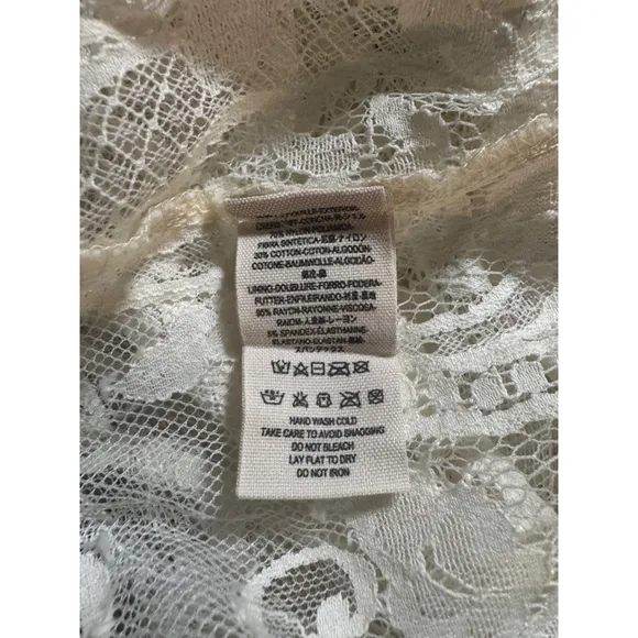 Jen’s Pirate Booty x Free People Lace Embroidered Sheer Mini Dress Size XS