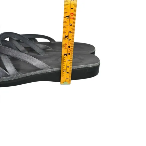 Jerusalem Sandals Ariel Women's Leather Cross Strap Sandal Size 41 (US 10)