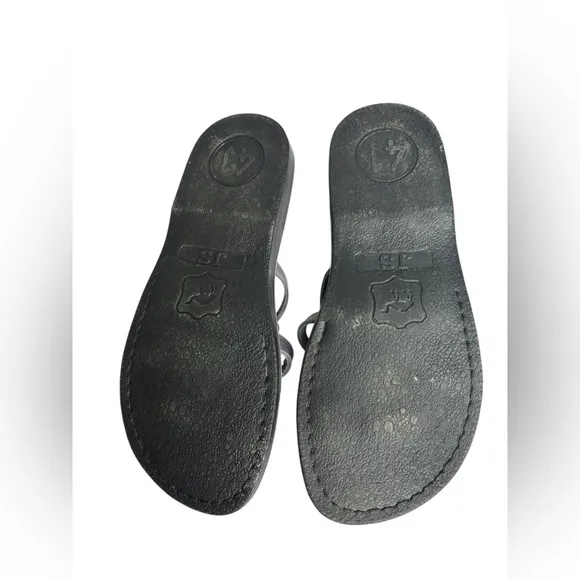 Jerusalem Sandals Ariel Women's Leather Cross Strap Sandal Size 41 (US 10)