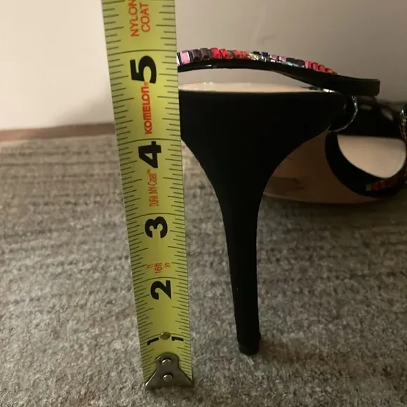 Jessica Simpson Jileta Sandals High Heels Ankle Strap Rainbow Size 11