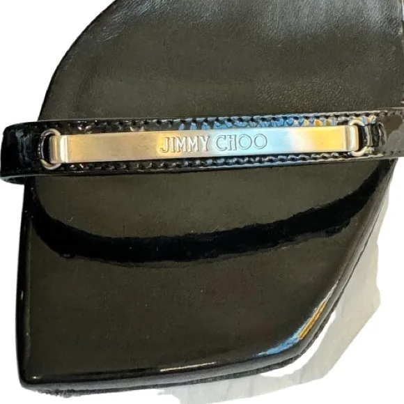 Jimmy Choo Patent Leather Sandal (Size 36.5)
