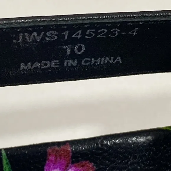 Johnny Was Double Band Floral Sandals Size 10‎ New in Box
